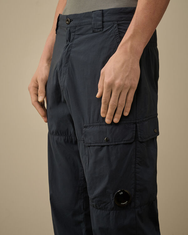 C.p. Company 50 Fili Stretch Back Zip Loose Cargo Pants INDIA INK - BLUE