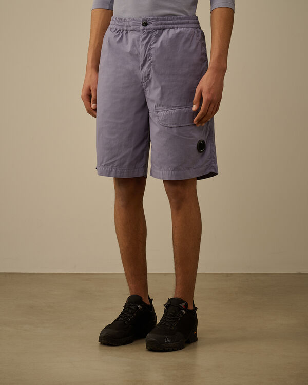C.p. Company 50 Fili Stretch Cargo Lens Shorts LAVANDER VIOLET