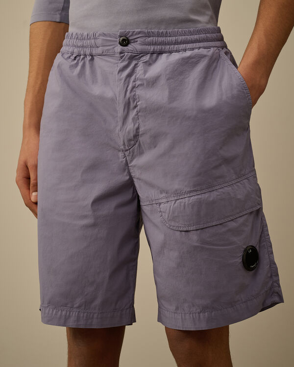 C.p. Company 50 Fili Stretch Cargo Lens Shorts LAVANDER VIOLET