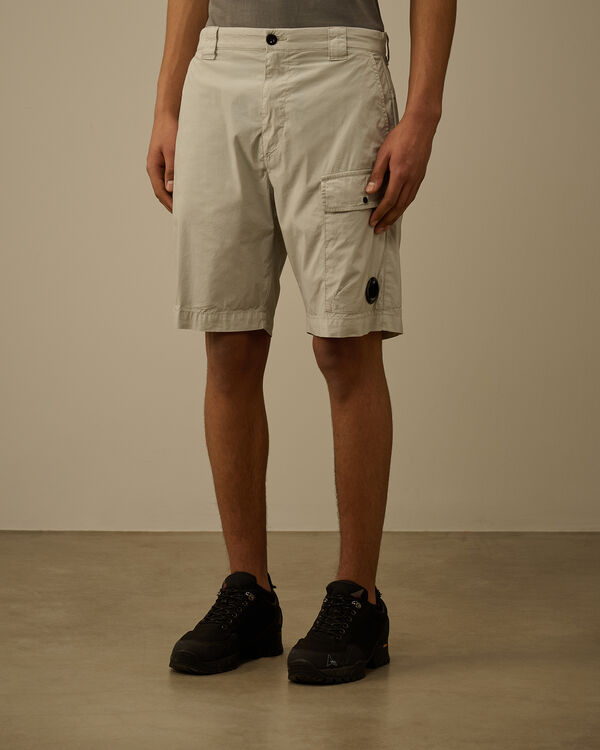 C.p. Company 50 Fili Stretch Cargo Shorts BLUE FOX - GREY