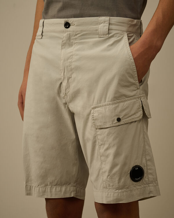 C.p. Company 50 Fili Stretch Cargo Shorts BLUE FOX - GREY