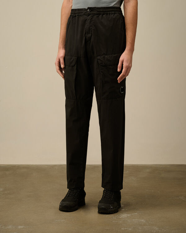 C.p. Company 50 Fili Stretch Loose Cargo Pants BLACK
