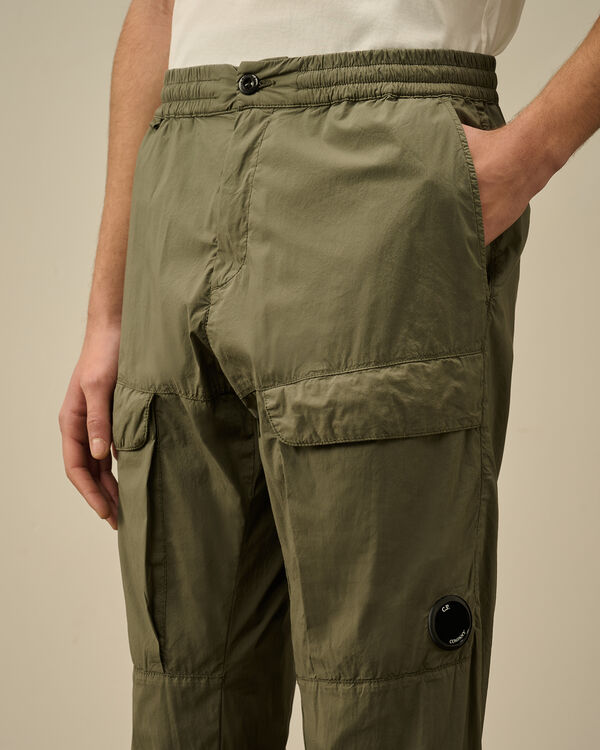 C.p. Company 50 Fili Stretch Loose Cargo Pants THYME - GREEN