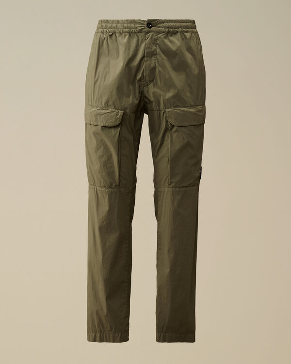 c.p. company 50 Fili Stretch Loose Cargo Pants THYME - GREEN
