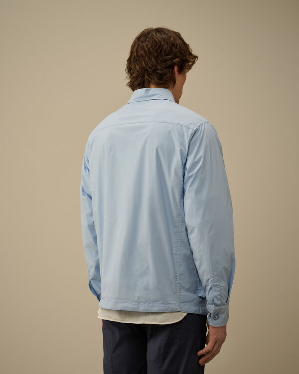 C.p. Company 50 Fili Stretch Multi-Pocket Overshirt CERULEAN - LIGHT-BLUE