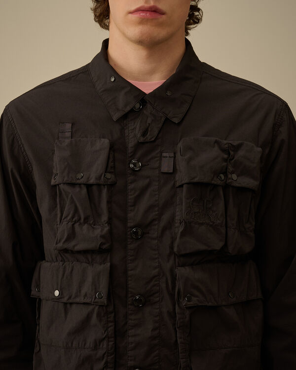 C.p. Company 50 Fili Stretch Short Multi-Pocket Jacket BLACK