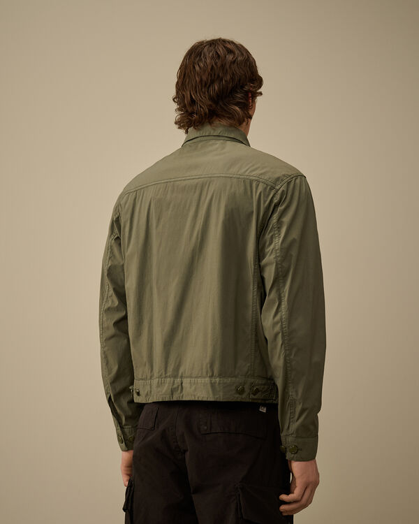 C.p. Company 50 Fili Stretch Short Multi-Pocket Jacket THYME - GREEN