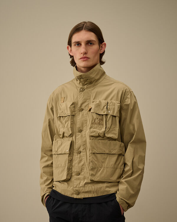 C.p. Company 50 Fili Stretch Short Multi-Pocket Jacket TREE HOUSE - BEIGE
