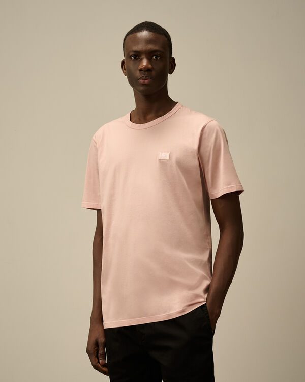 C.p. Company 70/2 Mercerized Jersey Logo Patch T-Shirt MISTY ROSE - PINK