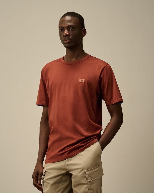 C.p. Company 70/2 Mercerized Jersey Logo Patch T-Shirt SABLE - BROWN