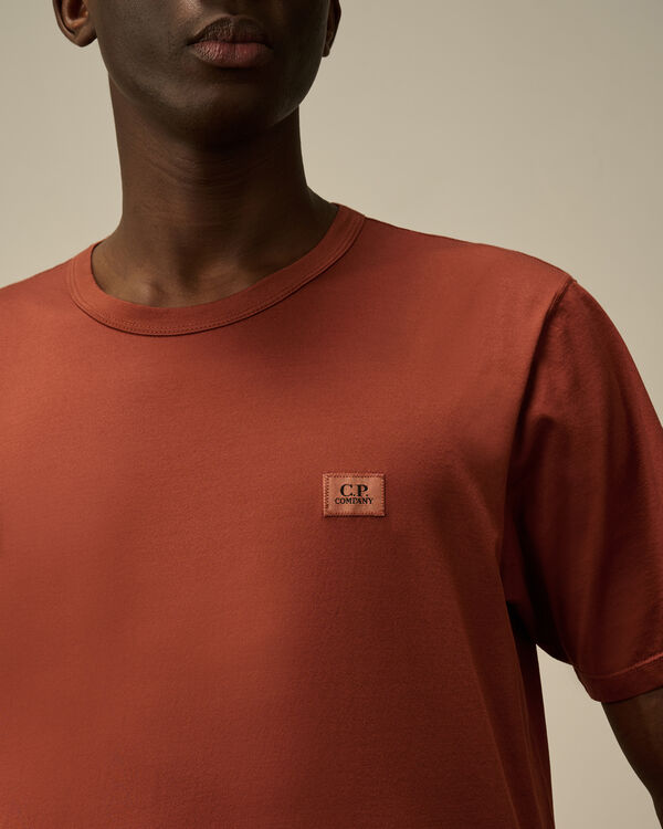 C.p. Company 70/2 Mercerized Jersey Logo Patch T-Shirt SABLE - BROWN