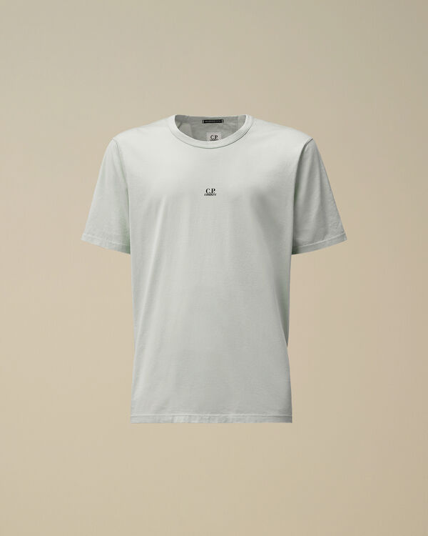 c.p. company 70/2 Mercerized Jersey Printed Logo T-Shirt CERULEAN - LIGHT-BLUE