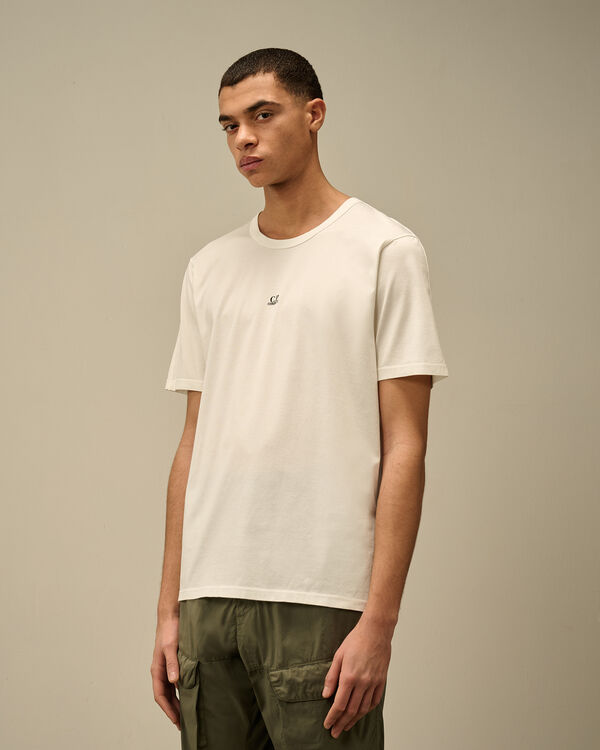 C.p. Company 70/2 Mercerized Jersey Printed Logo T-Shirt GAUZE WHITE