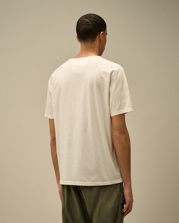 C.p. Company 70/2 Mercerized Jersey Printed Logo T-Shirt GAUZE WHITE