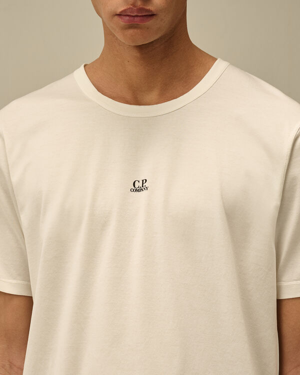 C.p. Company 70/2 Mercerized Jersey Printed Logo T-Shirt GAUZE WHITE