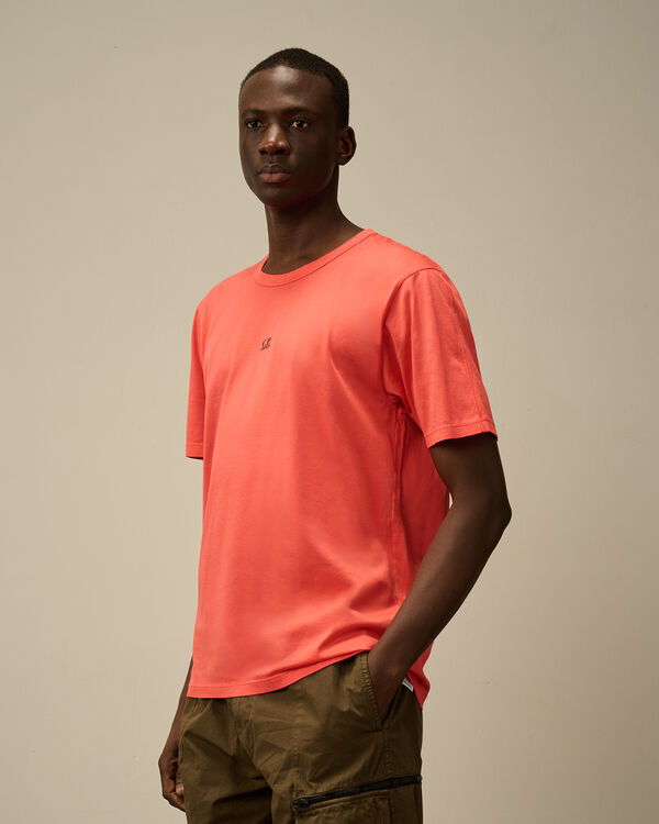 C.p. Company 70/2 Mercerized Jersey Printed Logo T-Shirt POINCIANA - ORANGE