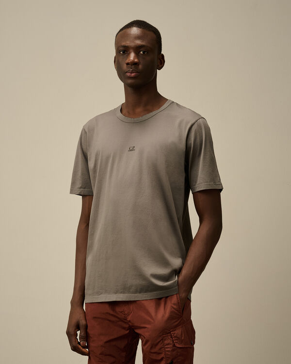 C.p. Company 70/2 Mercerized Jersey Printed Logo T-Shirt SMOKED PEARL - GREY