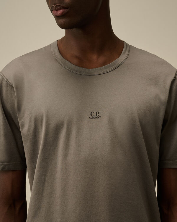 C.p. Company 70/2 Mercerized Jersey Printed Logo T-Shirt SMOKED PEARL - GREY