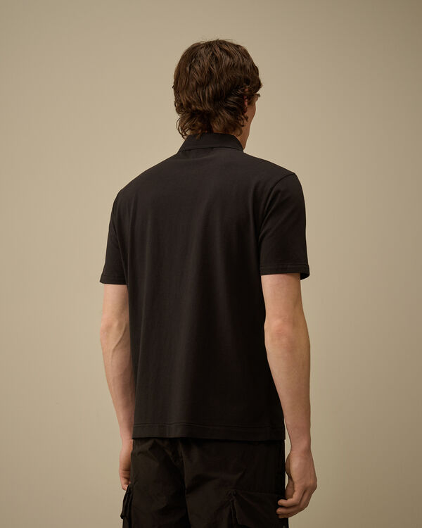 C.p. Company 1020 Jersey Logo Polo BLACK