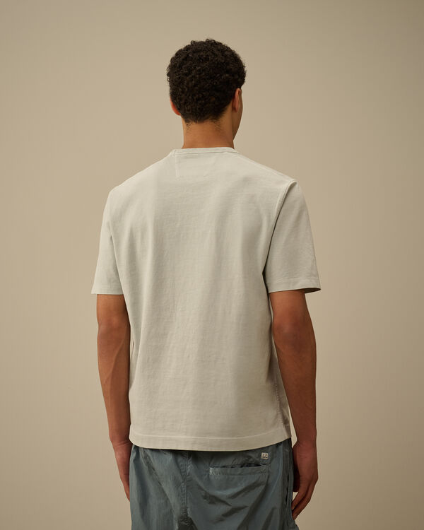 C.p. Company 1020 Jersey Logo T-Shirt BLUE FOX - GREY