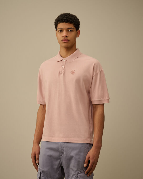 C.p. Company 20/1 Jersey Boxy Polo MISTY ROSE - PINK