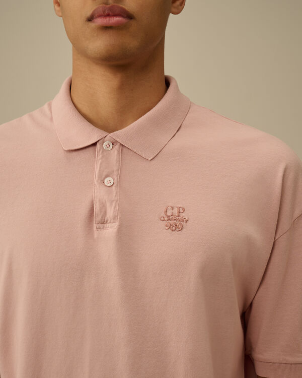 C.p. Company 20/1 Jersey Boxy Polo MISTY ROSE - PINK