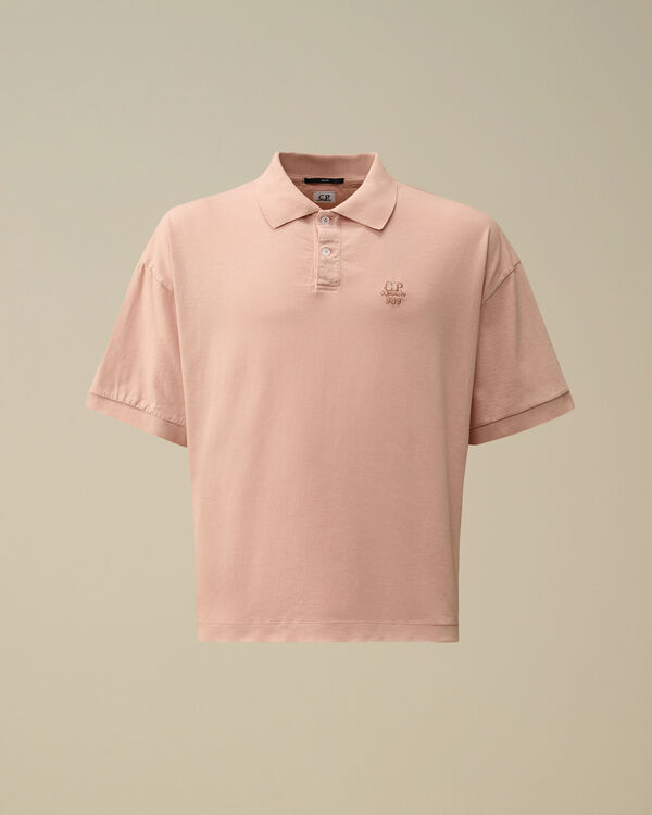 c.p. company 20/1 Jersey Boxy Polo MISTY ROSE - PINK