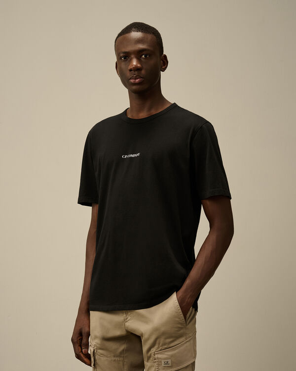 C.p. Company 24/1 Jersey Logo T-Shirt BLACK
