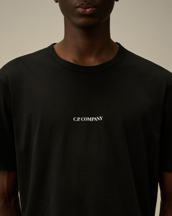 C.p. Company 24/1 Jersey Logo T-Shirt BLACK