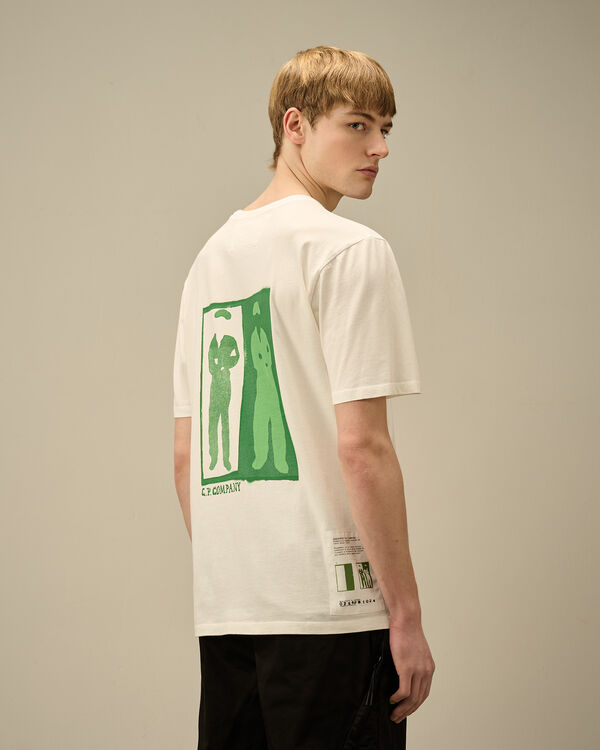 C.p. Company 24/1 Jersey Logo T-Shirt GAUZE WHITE
