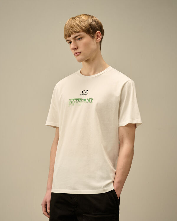C.p. Company 24/1 Jersey Logo T-Shirt GAUZE WHITE