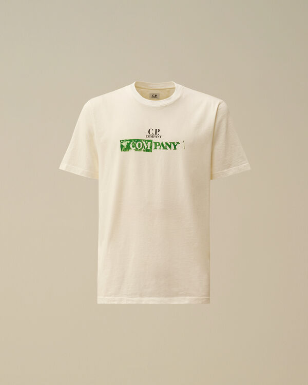 c.p. company 24/1 Jersey Logo T-Shirt GAUZE WHITE