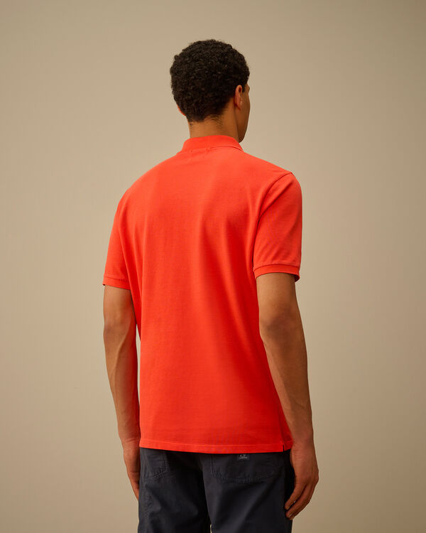 C.p. Company 24/1 Piquet Logo Polo POINCIANA - ORANGE