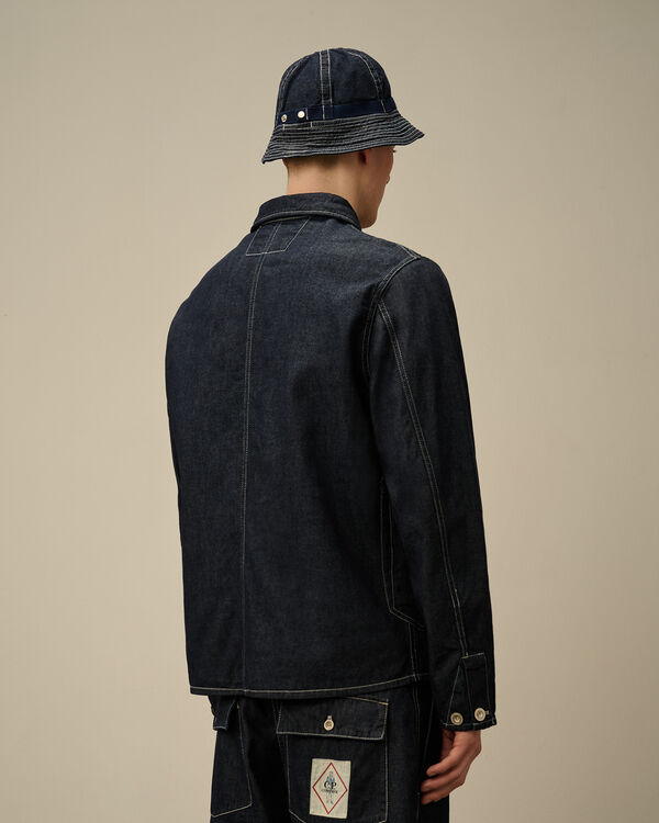 C.p. Company 3/1 Denim Chore Jacket DENIM - BLUE