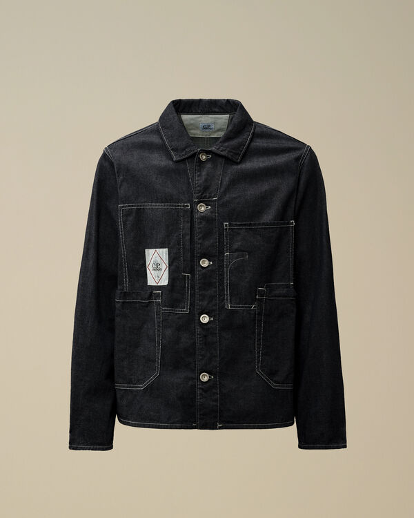c.p. company 3/1 Denim Chore Jacket DENIM - BLUE