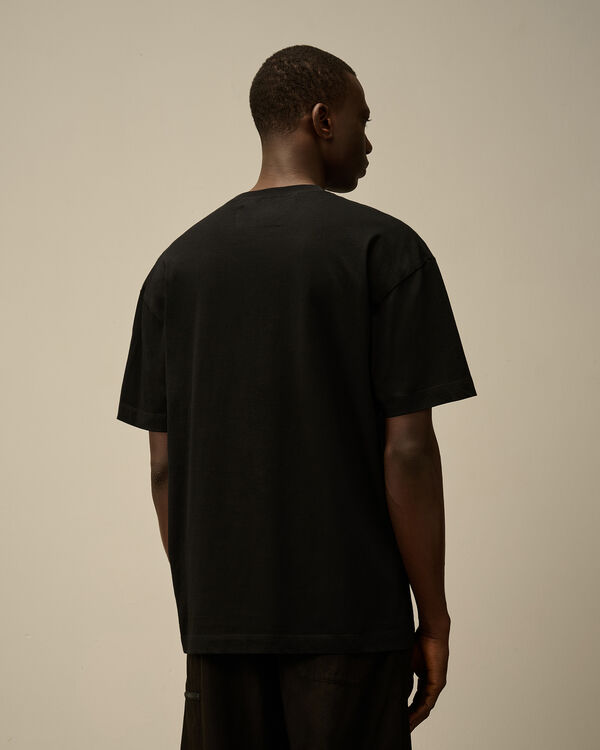 C.p. Company 30/1 Jersey Blurred Logo T-Shirt BLACK