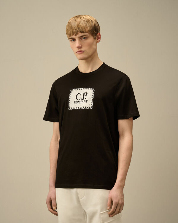 C.p. Company 30/1 Jersey Logo Label T-Shirt BLACK
