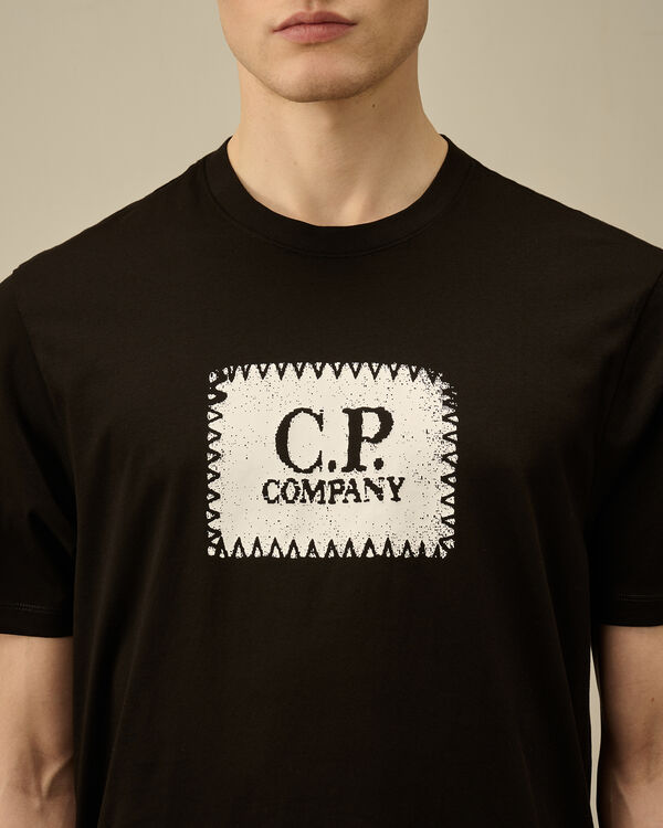 C.p. Company 30/1 Jersey Logo Label T-Shirt BLACK