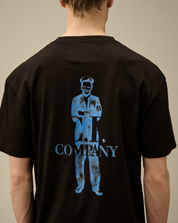 C.p. Company 30/1 Jersey Logo T-Shirt BLACK