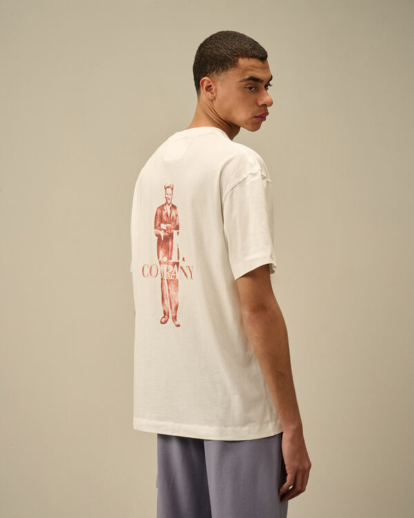 C.p. Company 30/1 Jersey Logo T-Shirt GAUZE WHITE