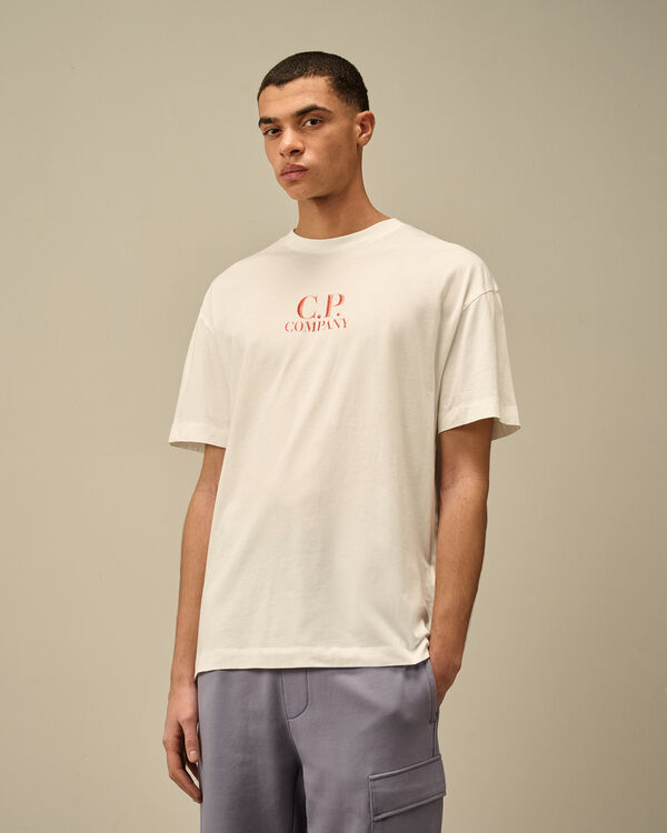 C.p. Company 30/1 Jersey Logo T-Shirt GAUZE WHITE