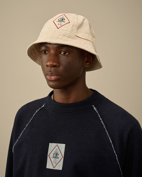 C.p. Company Bull Assi Bucket Hat GREIGE - BEIGE