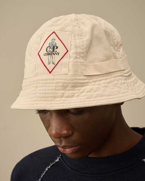 C.p. Company Bull Assi Bucket Hat GREIGE - BEIGE