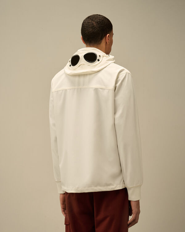 C.p. Company C.P. Shell-R Goggle Jacket GAUZE WHITE