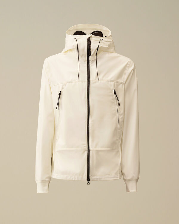 c.p. company C.P. Shell-R Goggle Jacket GAUZE WHITE