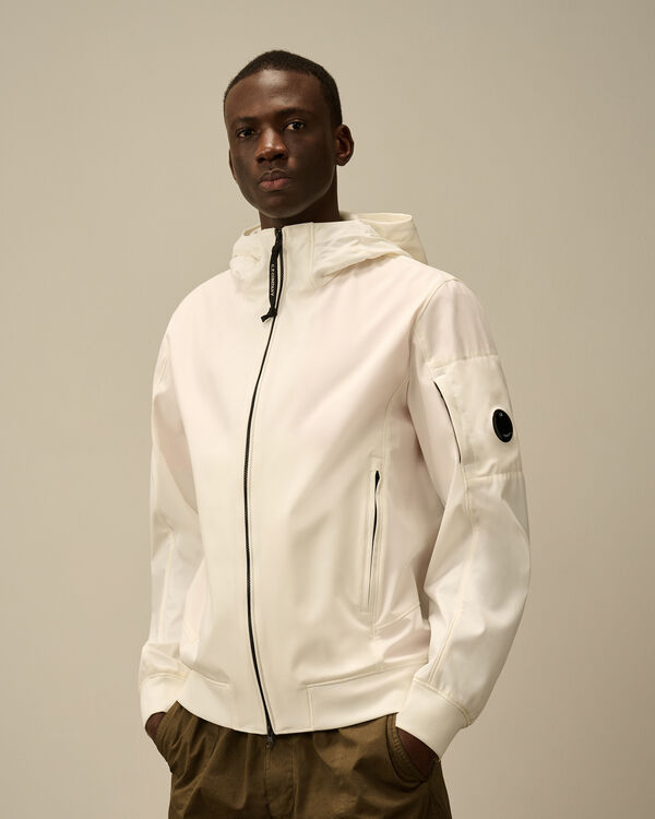 C.p. Company C.P. Shell-R Hooded Jacket GAUZE WHITE