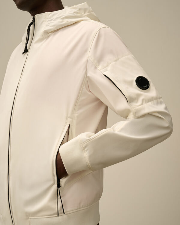 C.p. Company C.P. Shell-R Hooded Jacket GAUZE WHITE