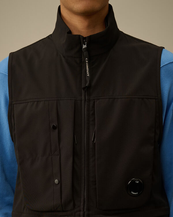 C.p. Company C.P. Shell-R Hooded Vest BLACK