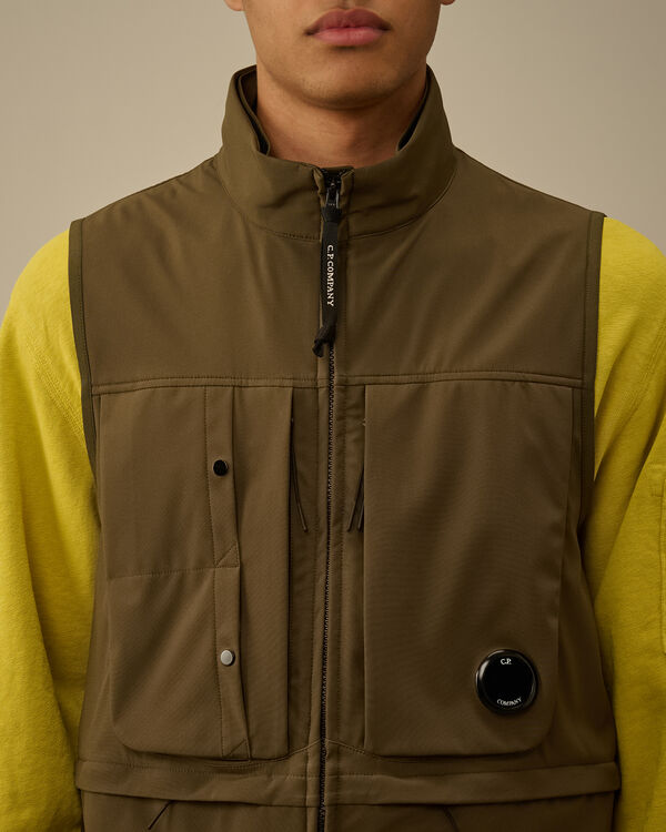 C.p. Company C.P. Shell-R Hooded Vest IVY GREEN