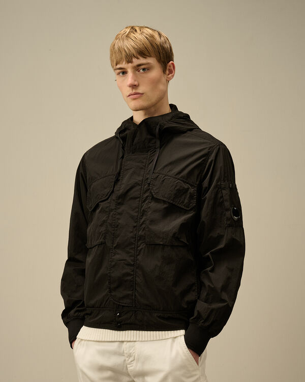 C.p. Company Chrome-R Hooded Lens Jacket BLACK